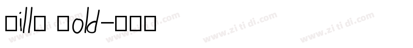 Billy Bold字体转换